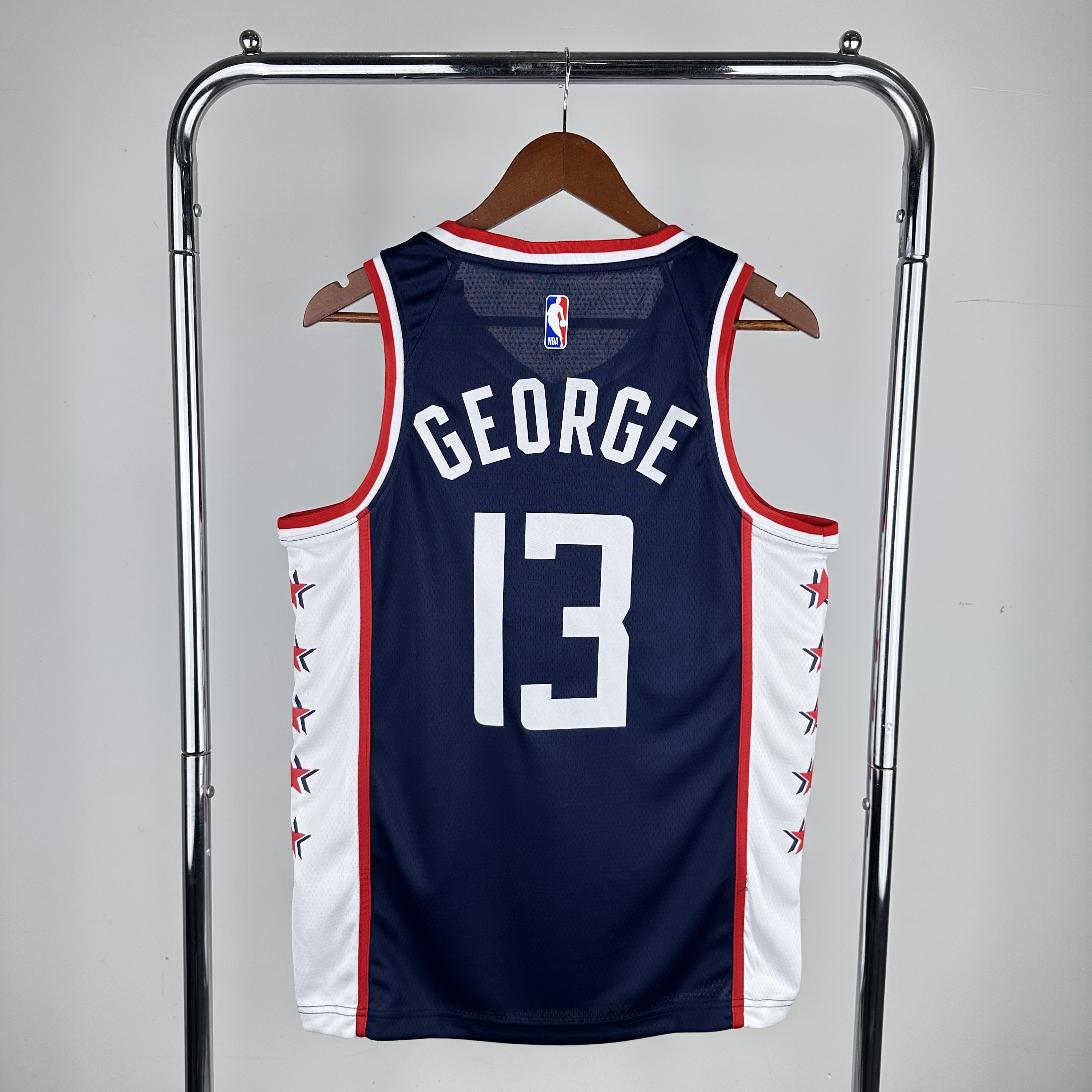 Men Los Angeles Clippers #13 George Blue City Edition Nike 2024 NBA Jersey->los angeles clippers->NBA Jersey